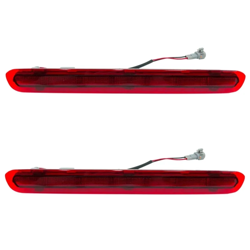 Reliable-2Pcs Dynamic Third 3Rd Brake Light, Rear Tail Light Stop Lamp For Toyota Hilux Revo Vigo 2015 2016 2017 2018 Red Shell