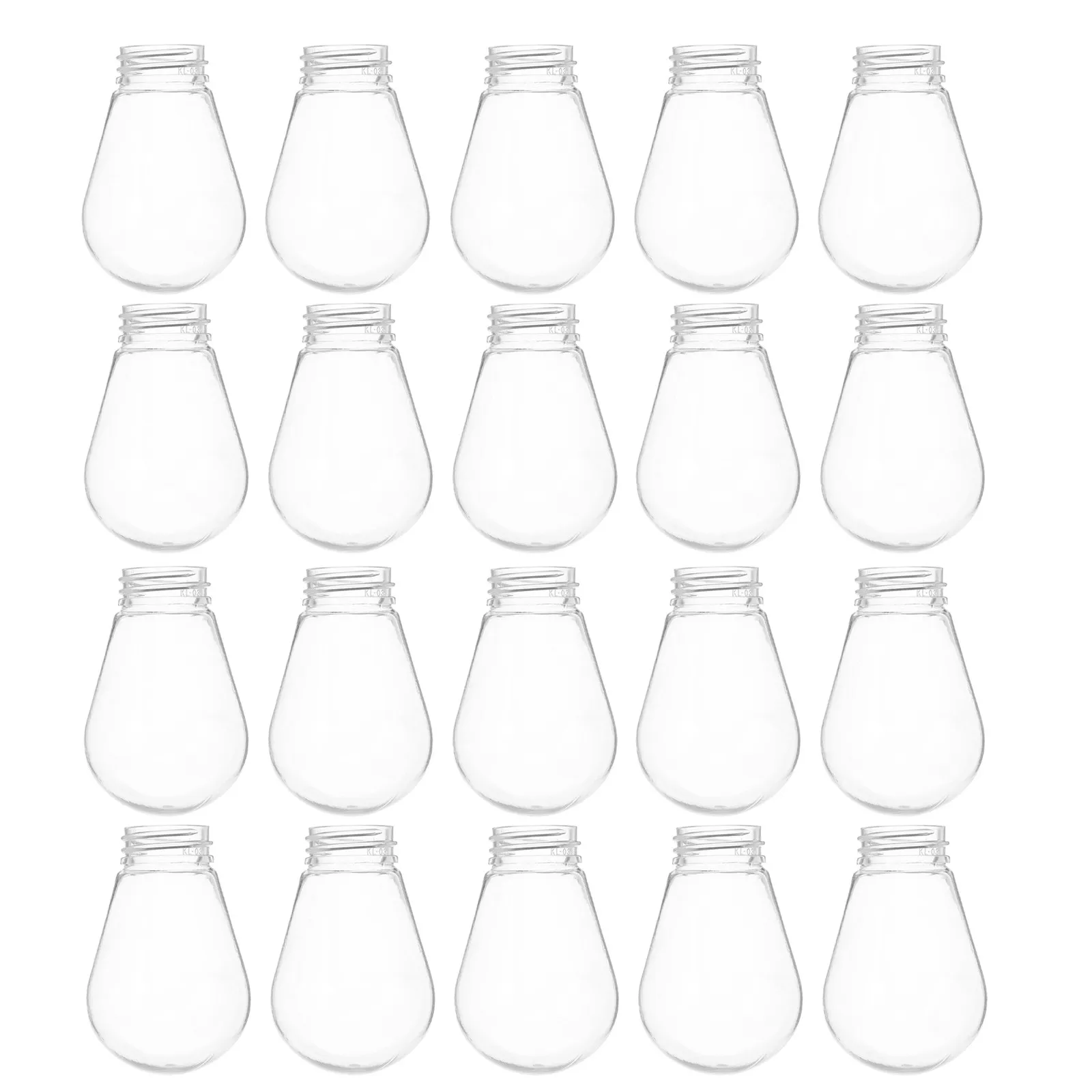 

20Pcs Clear Plastic Bulb Covers Small Transparent E27 Lamp Shade Protective Guards for Pendant Floor Lamps Bedroom String Light