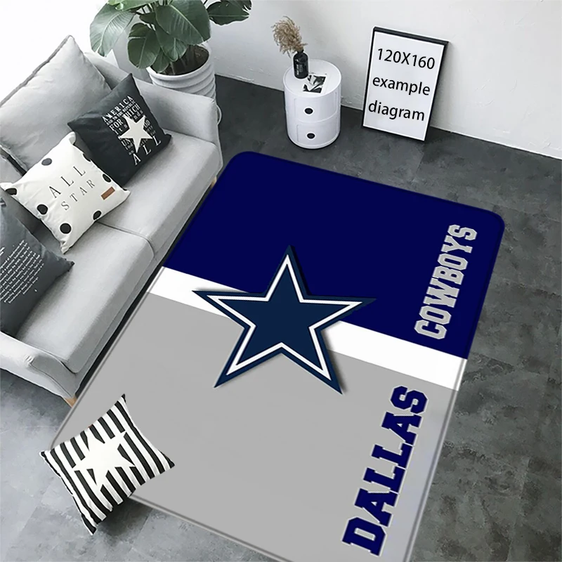 Rugby Room Mat Entrance Doormat Dallas C-Cowboys Hallwy Cartpet Foot Carpets Bathroom Rug Floor Mats Non-slip Hallway Mat Home