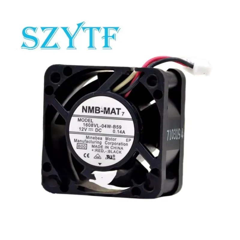 

1Pcs For NMB-MAT7 1608VL-04W-B59 12V 0.14A 4CM 4020 1U 40 * 40 * 20mm Waterproof Fan Fanuc Cooling Fan With Fittings For NMB