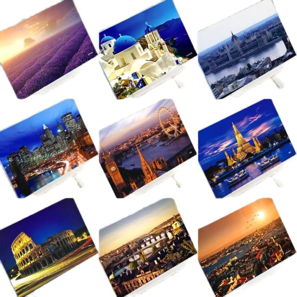 6 Sheets/Set Charming City Series Urban Landscape Postcard Greeting Card Message Card Birthday Gift Card