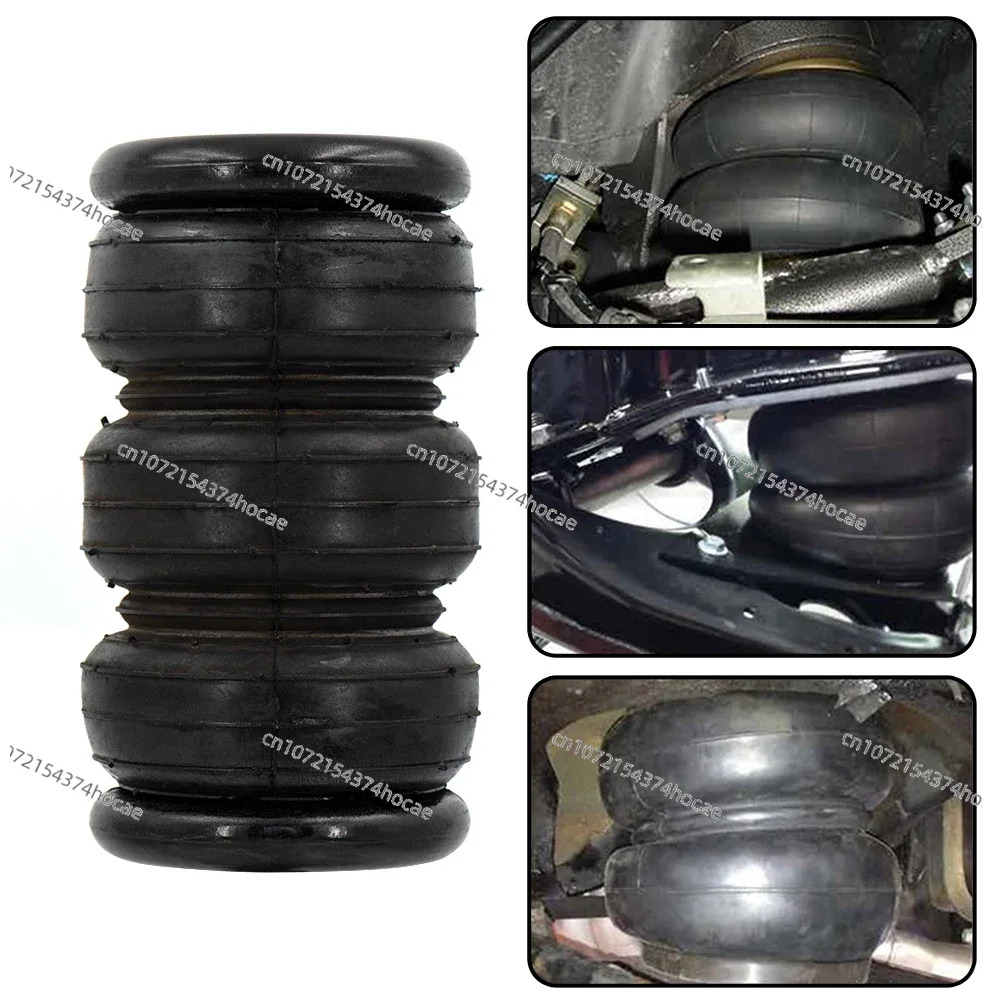 2pcs Air Ride Suspension Shock Absorber Airspring Bellow Rubber Airspring Air Ride Shock Absorber with 90° Air Inlet For Truck view 5