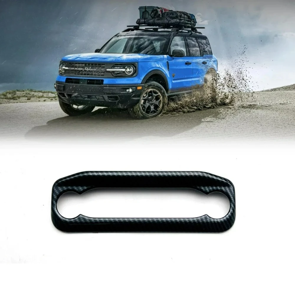 For Ford BRONCO SPORT 2021 2022 Car Accessories Piano Black Central console adjustment frame decoration