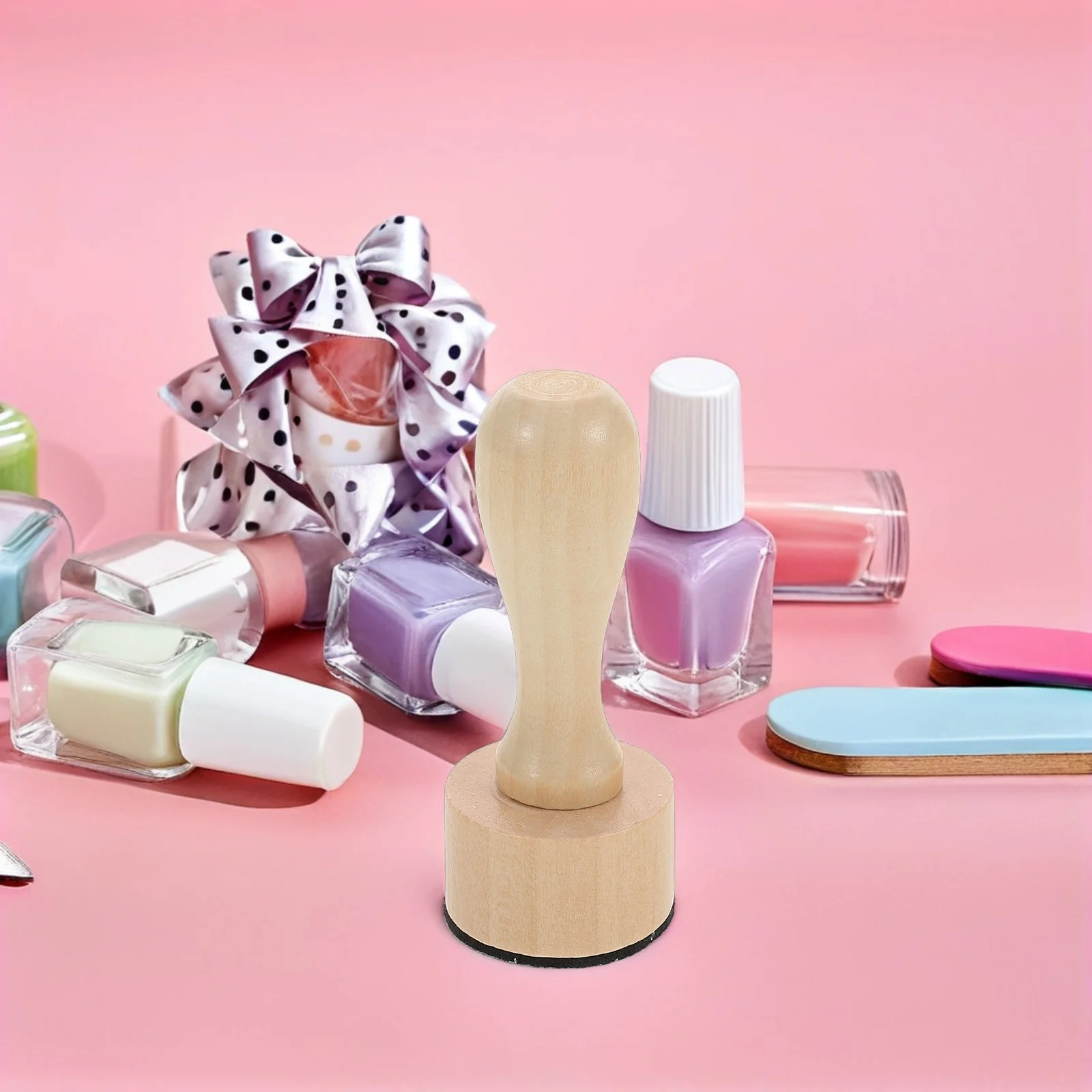 

1Set Nail Print Stamper Set Ergonomic Design Reusable Pads Ideal for Home and Salon Nail Art Template Tool Efficient and Safe