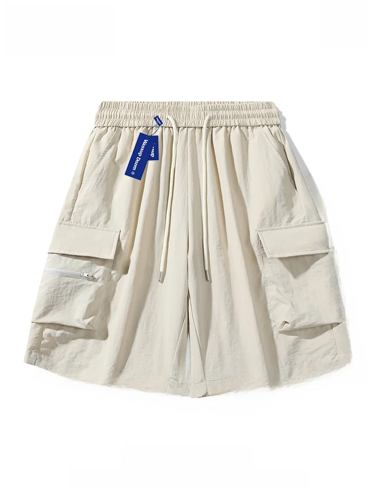 

Wassup Dozen Мужская летняя повседневная рабочая одежда Dstring, свободная посадка, спортивная прямая дышащая нейлоновая молодежная мода