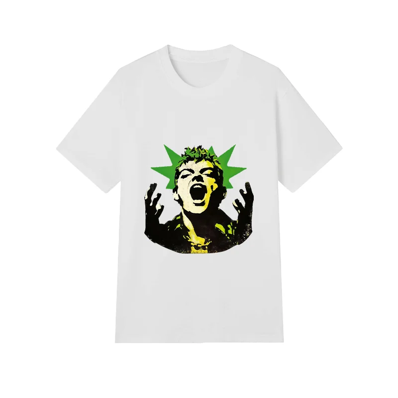High Quality 230g Cotton Men T Shirt Fashion Printed Non Fading Casual Tops Plus Size M 4XL 1PC