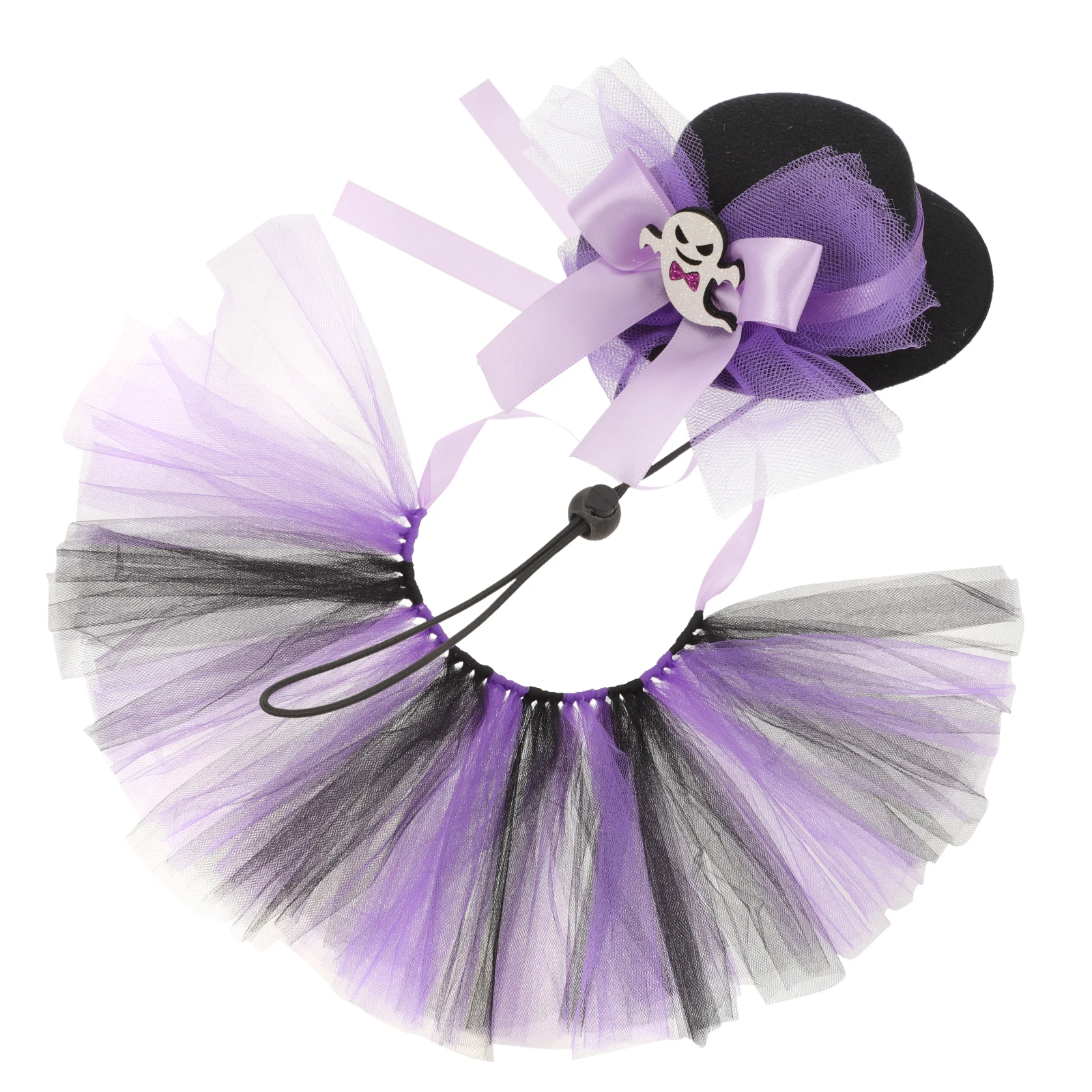 

Has Tutu Pet Skirt Dog Dress up Cat Halloween Hats Toy Decoration Costume Violet Habit