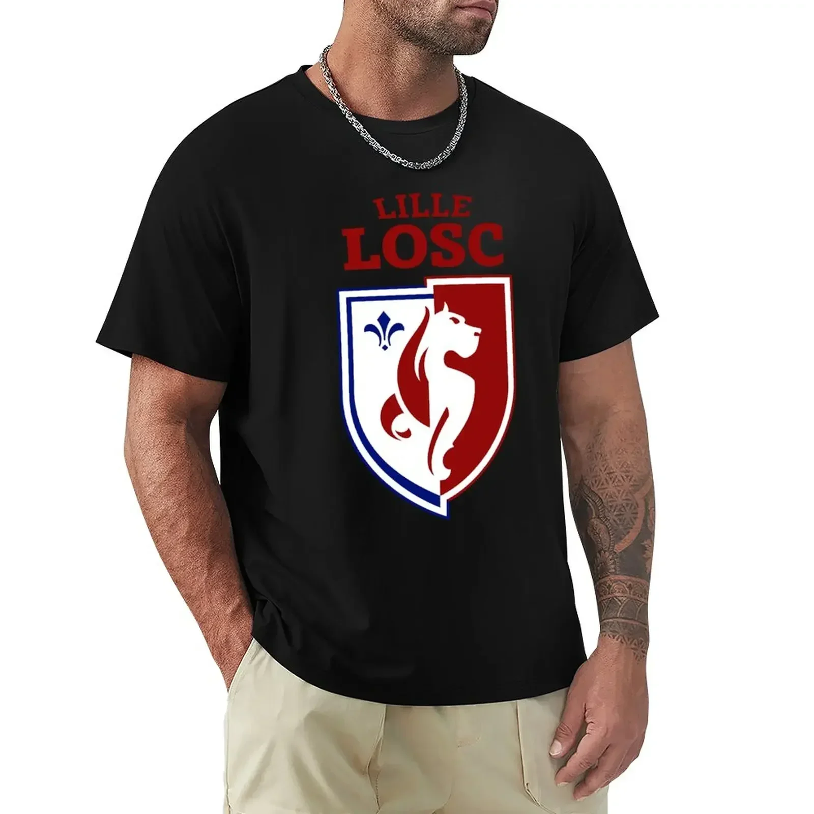 Übergrößen für einen Jungen, Herren-Trainingsshirt, Schweiß, Sportfans, Vintage-Kleidung, Neuauflage, Herren-T-Shirts, Ziuk Losc 1, Essential T-Shirt