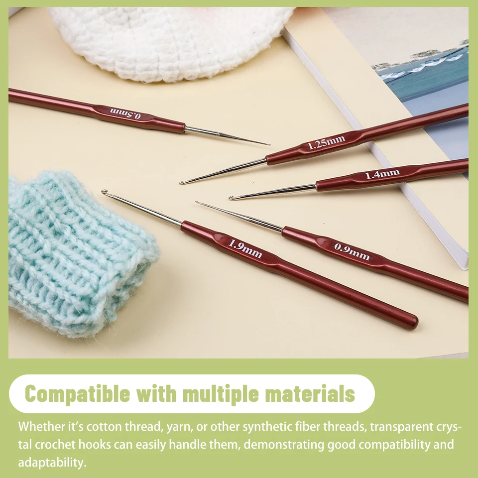 KRABALL 1 قطعة خطاف كروشيه مع مقبض بلاستيكي لخيط الغزل والنسيج الكروشيه الحياكة DIY بها بنفسك اليدوية الاكسسوارات الحرفية أداة