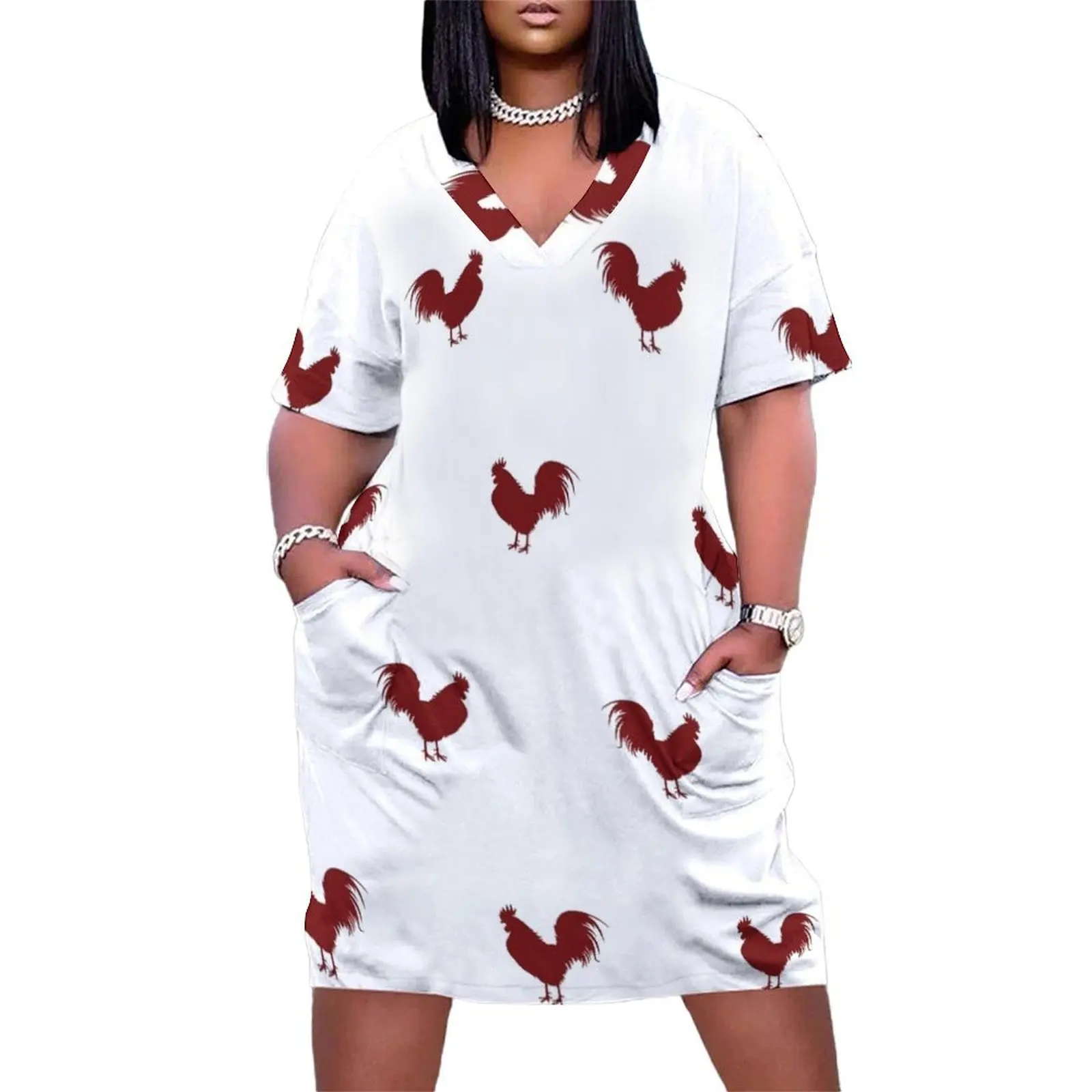 

Red Rooster Loose Pocket Dress dresses for official occasions women"s clothing summer 2024 novelties