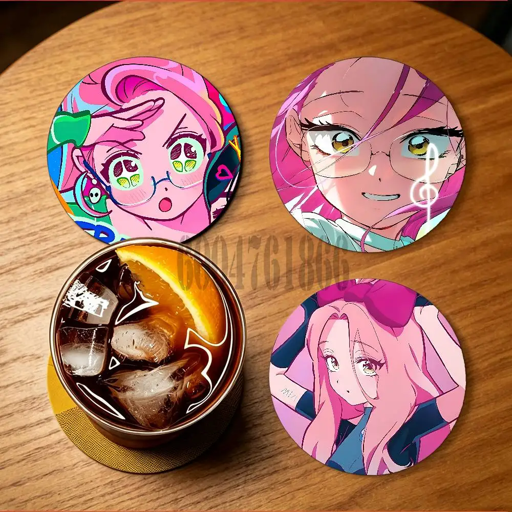 Mizi A-Alien Stage Heat-Resistant Pine Coasters Lightweight Sturdy for All Drinkware Easy to Clean