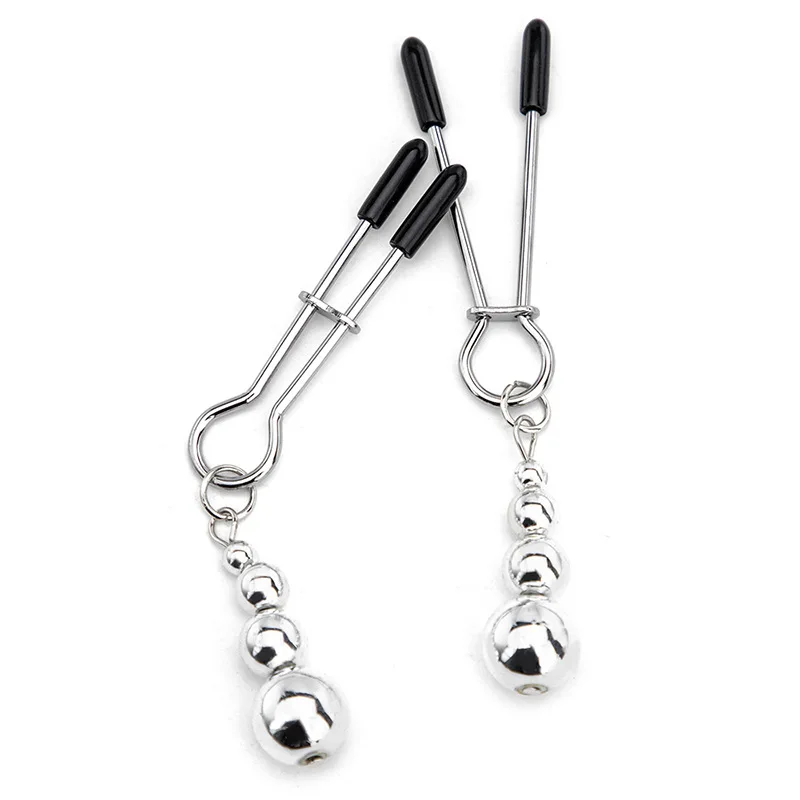 Metal Nipple Clamps clips ring bell BDSM breast Bondage restraint Sex Toy For Women Couple play Game - Image 3