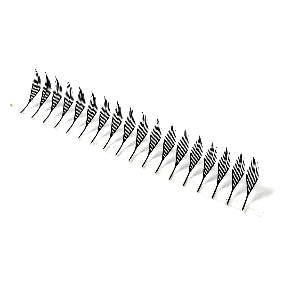 New 0.07 8-15mm Mix Cashmere Fiber Feather Shape Manga Anime Premade Fan Lashes Comic Spire Fishing Lash Eyelash Extensions