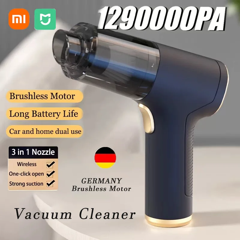 Xiaomi Mijia Draadloze Auto Stofzuiger 1290000Pa Zuig & Blaas 2 In1 Draagbare Handheld Huis & Auto Dual Use Mini Stofzuiger