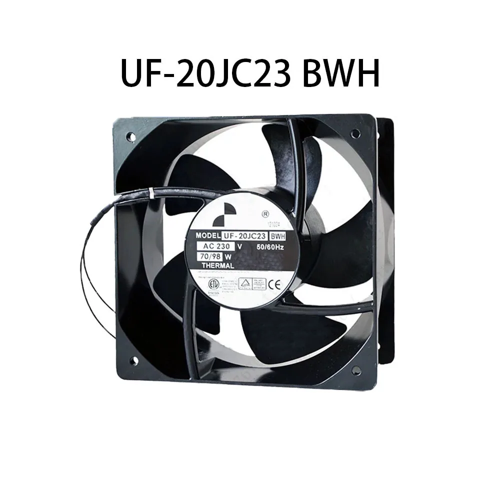 Large air volume radiator UF-20JC23 BWH 230VAC 205*90mm 70/98W 2-wires Case Cabinet cooling fan