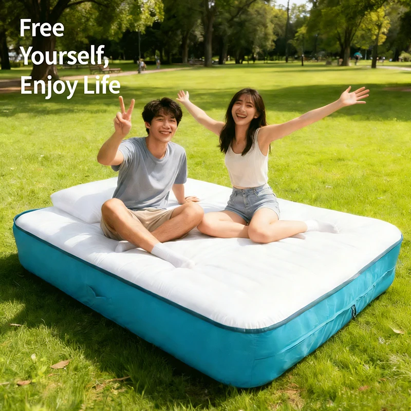 Inflatable Camping Mattress wi - Outdoor Furniture Pillows ulasan dan harga