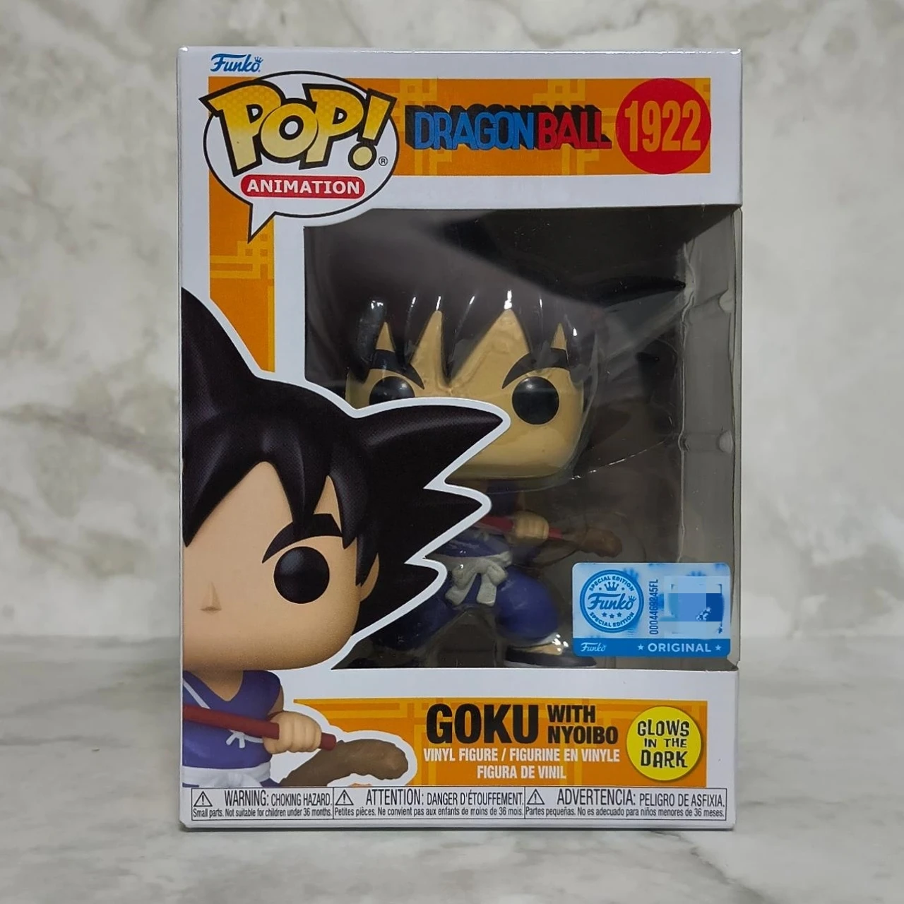 

Goku with Nyoibo (Glow) 1922 Figures Dragon Ball Funko Pop 4.7 in Vinyl Figure Collectible Limited Edition Model Toy Gift