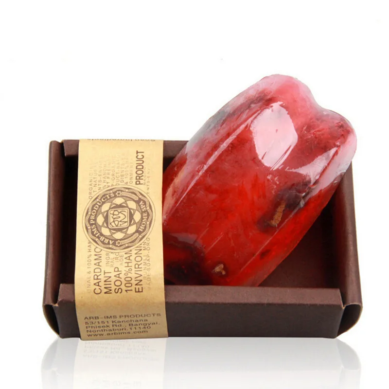 2PCS*120g Four-cornered Rose Oil-removing Cleansing Oil Soap Freckle-removing Soothing Oil-controlling Moisturizing Rich Foam