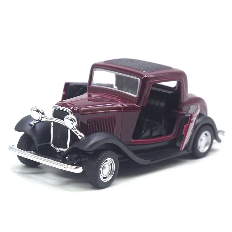 1: 32 Die Casting Model Retro Vintage Car Alloy Car Model Boy Birthday Gift Puzzle Toy