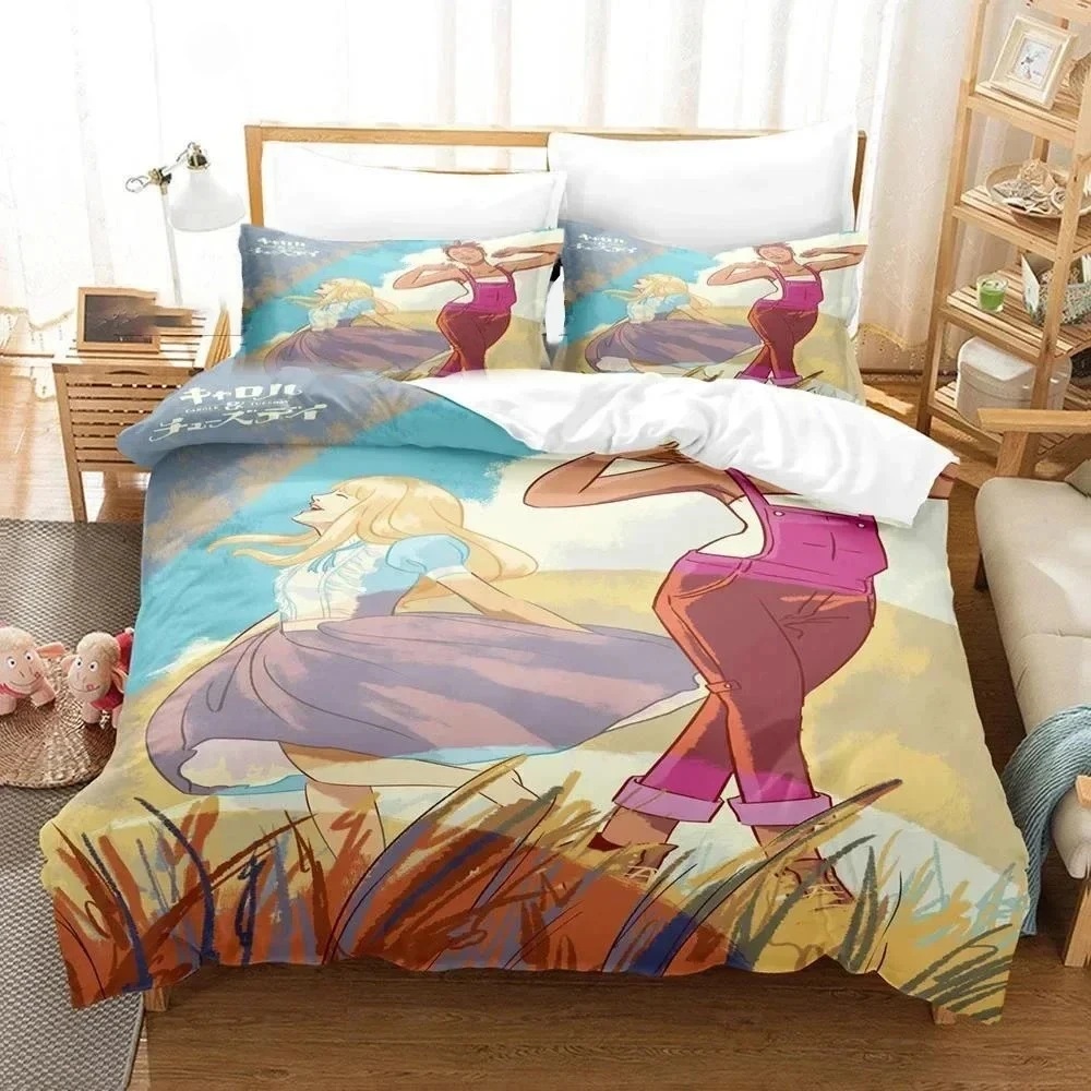 

3D Carole & Tuesday Bedding Set Printed Bed Set With Pillowcase Bed Duvet Cover Soft Single Double Queen Super King Size Bedroom