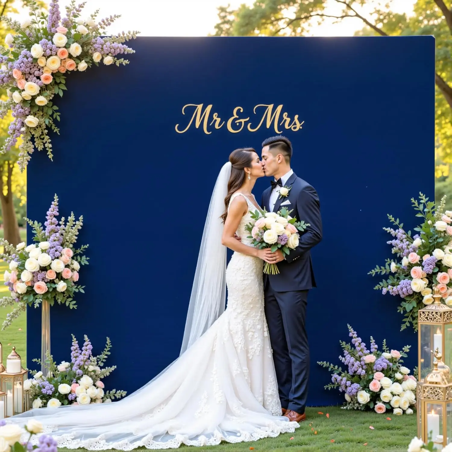 ブルー-スクエア-アーチカバー-誕生日-結婚式-パーティーデコレーション-ベビーシャワー-妊婦ポートレート-カスタムサイズ-テキスト-スパンデックス-ストレッチ-バックドロップ