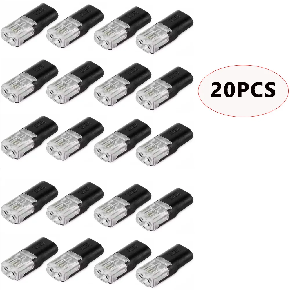 Double Wire Plug-in Connectors with Locking Buckle Car Wire 2 Way Terminal Block Waterproof Quick Connector Cable Clamps image 6