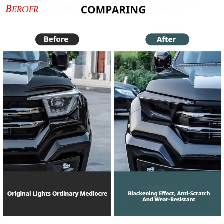 Smoked Black TPU Sticker Car Headlight Protective Film For Audi A3 8V S3 A4 B8 B9 A5 A6 S6 C8 A7 A8 D4 TT TTS Q3 Q5 Q7 Q8 RSQ8 - view 4