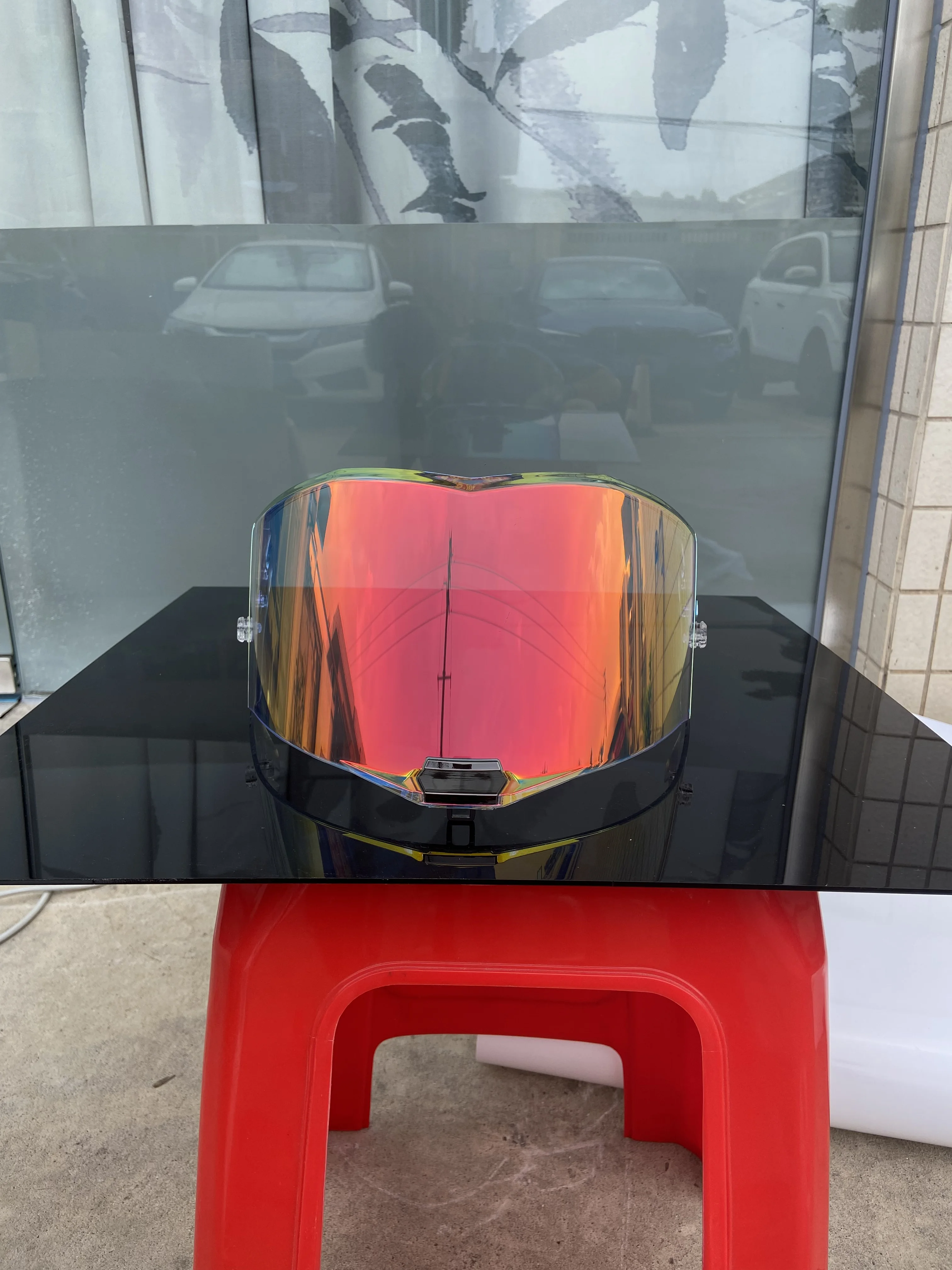 FF805 Visor Shield for LS2 FF805 Thunder Uv Protected Electroplated Face Shield Motorcycle Helmet Accessories