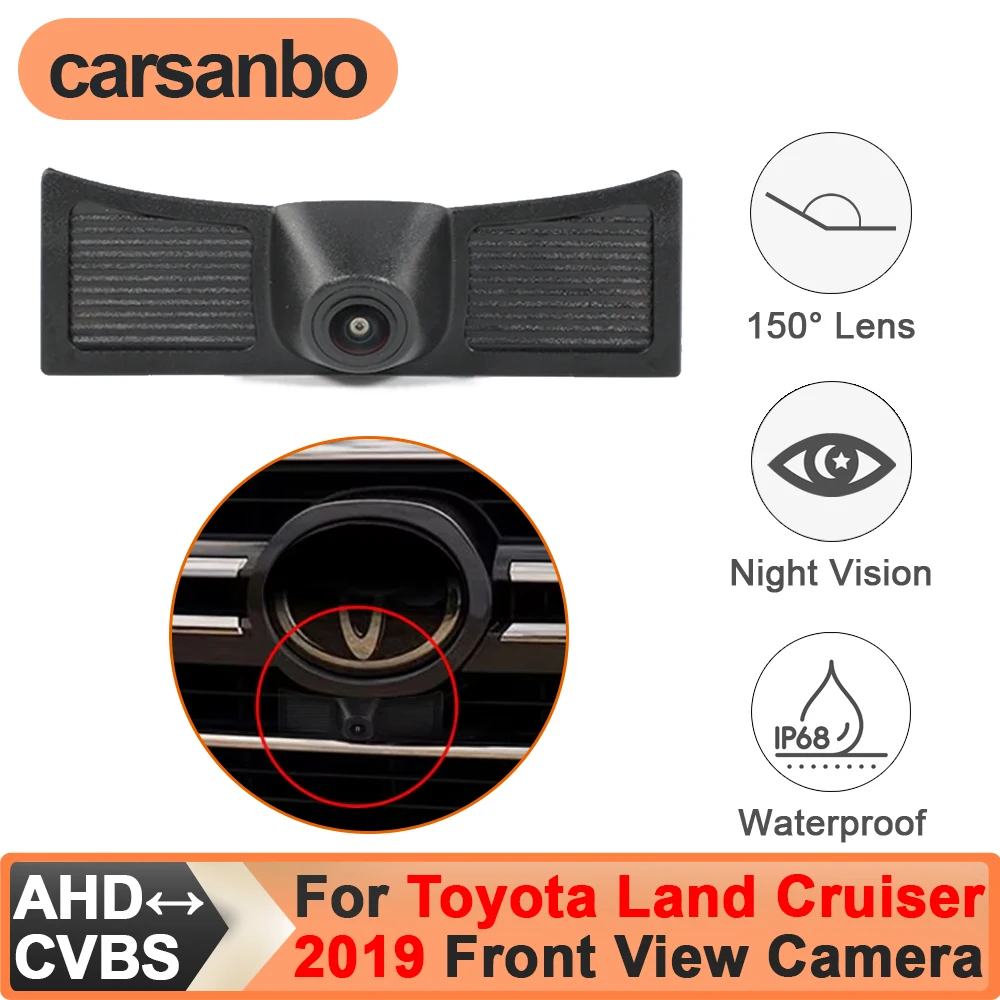 Carsanbo For Toyota Land Cruiser 2019 CCD AHD 150° Car Front View Camera Fisheye Lens Night Vision Waterproof Parking Camera