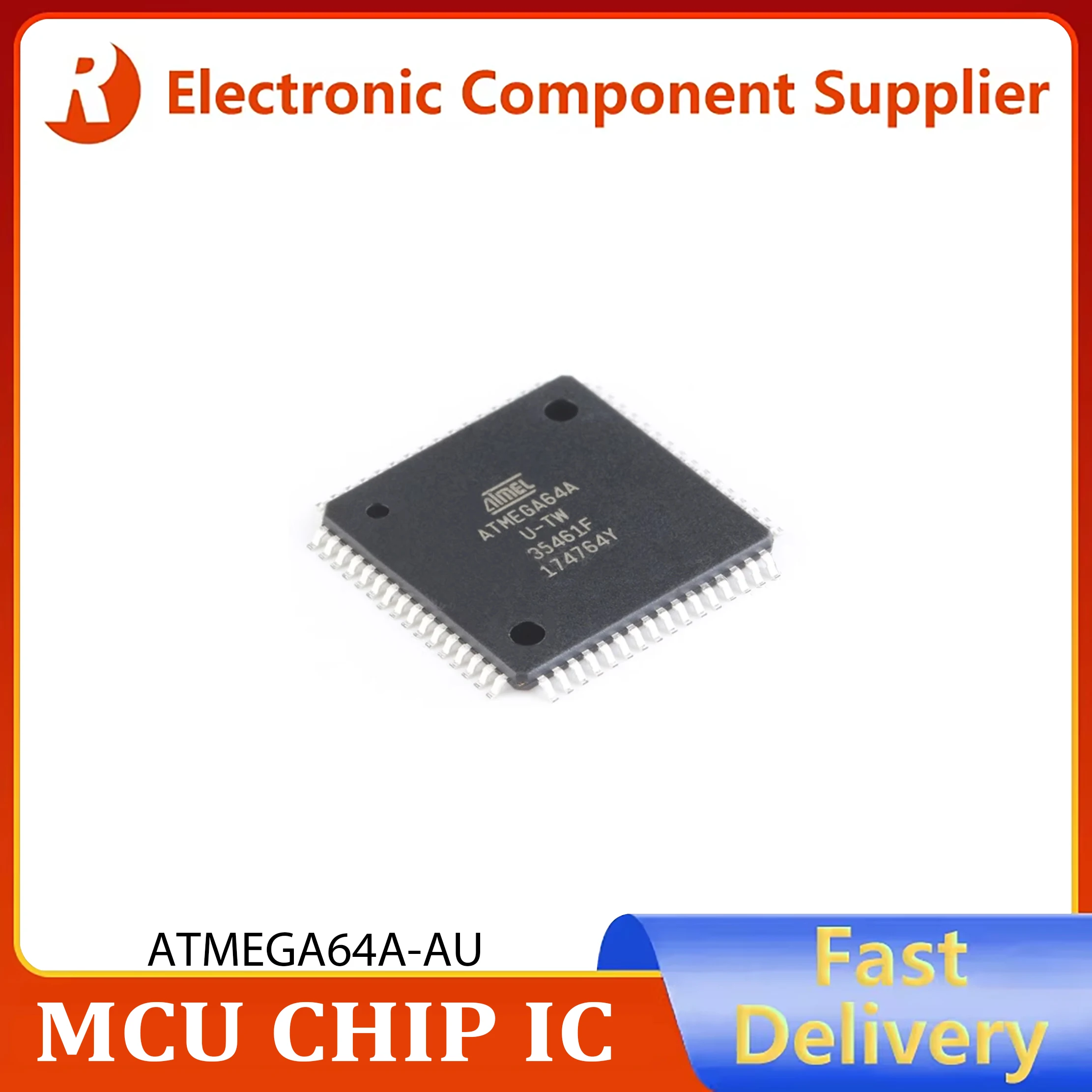 1PCS Original ATMEGA64A-AU ATMEGA64A TQFP-64 SMT Chip 8-bit Microcontroller 64K Flash Memory IN STOCK