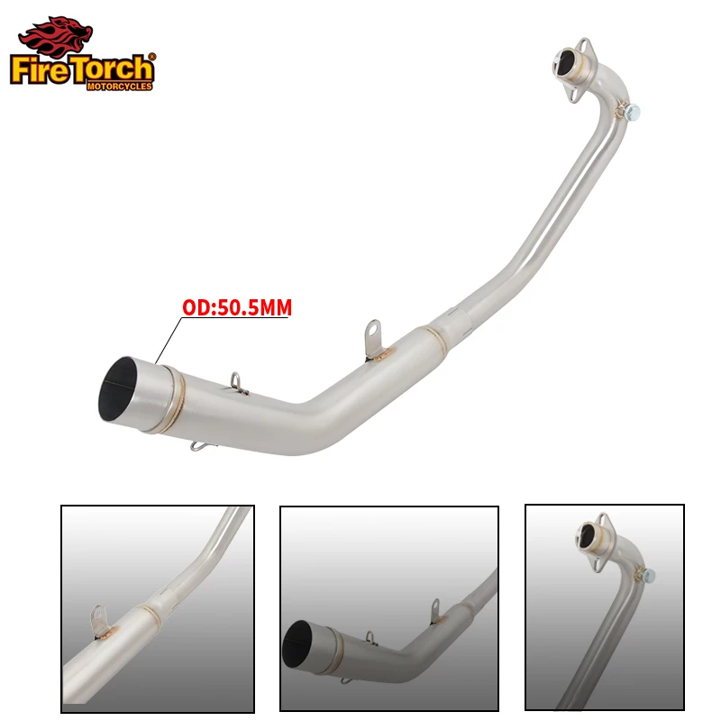 Slip On For LIFAN KPT200 KPT 200 KPM200 Motorcycle Exhaust System Muffler Escape Moto Tip modify Front Link Tube Connector Pipe