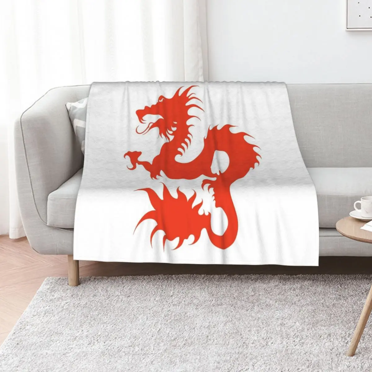 Dean Blunt ZUSHI Dragon Throw Blanket Cozy Sofa Blanket for TV Watching Napping