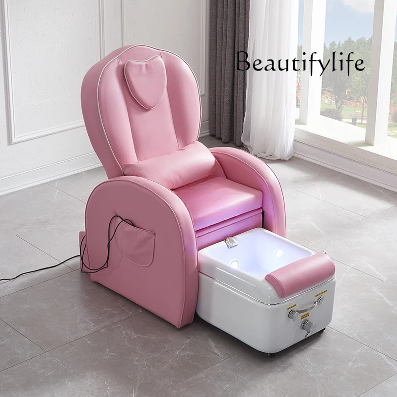 

Nail Salon Fashion Eyelash Couch Single Reclining Pedicure Massage Chair Electric Sofa