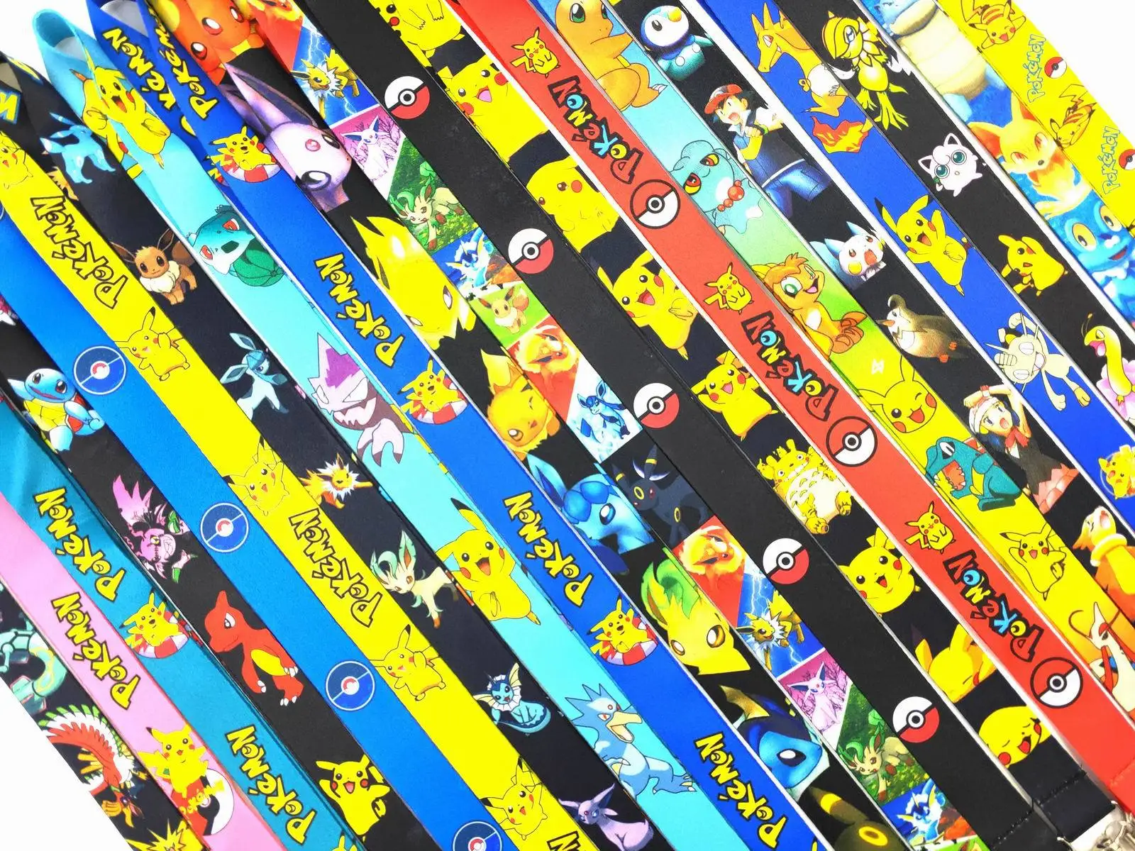 Pokemon Pikachu mobile phone rope Kawaii cartoon tag Bus card Student card lanyard gift a variety of optional