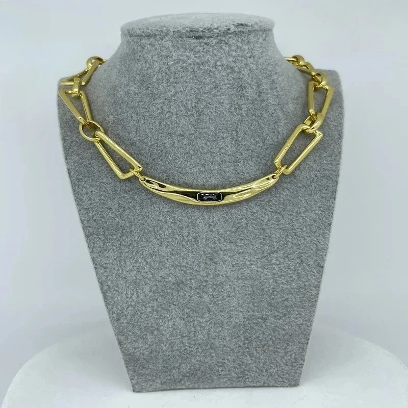 

Beautiful Premium Half Moon shaped Golden Grey Crystal Necklace, Women's Accessories, Giving Friends Holiday Gifts