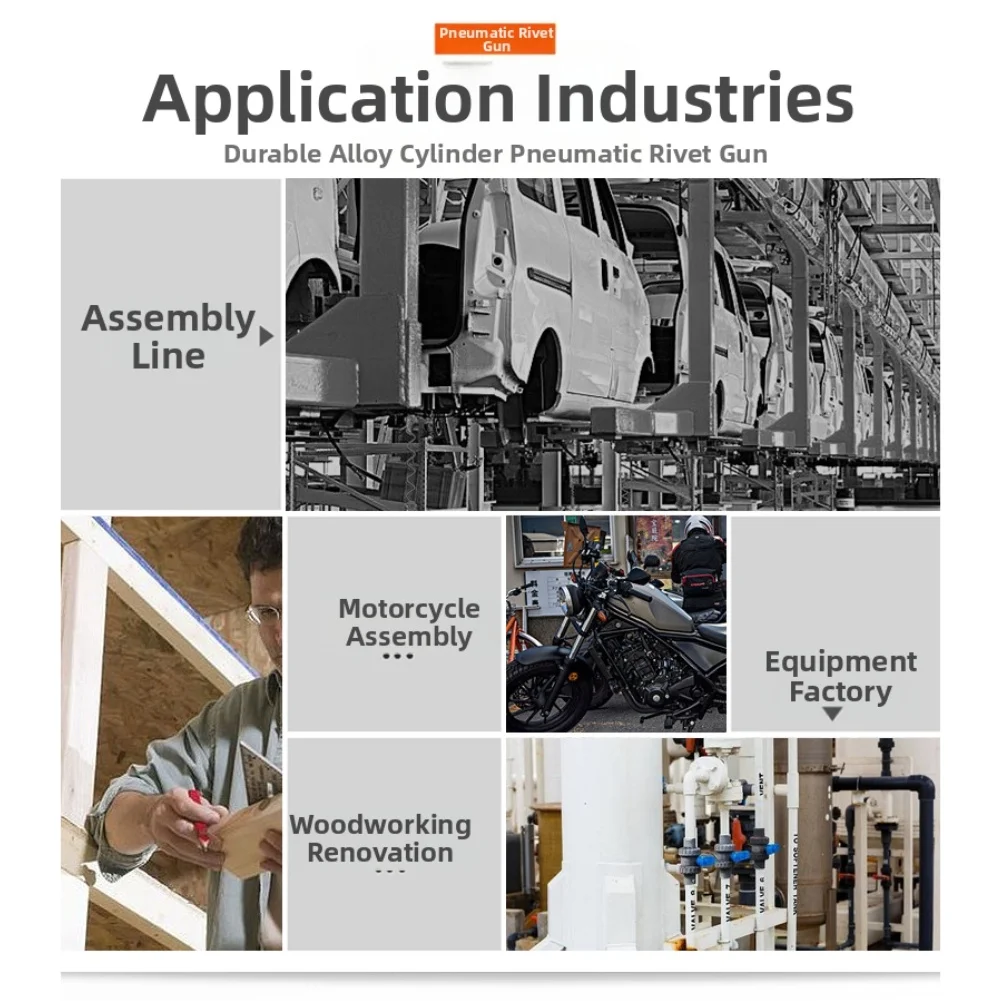 Pneumatic Riveting Tool Set High-Performance Pneumatic Riveting Tool For Various Applications In Industries