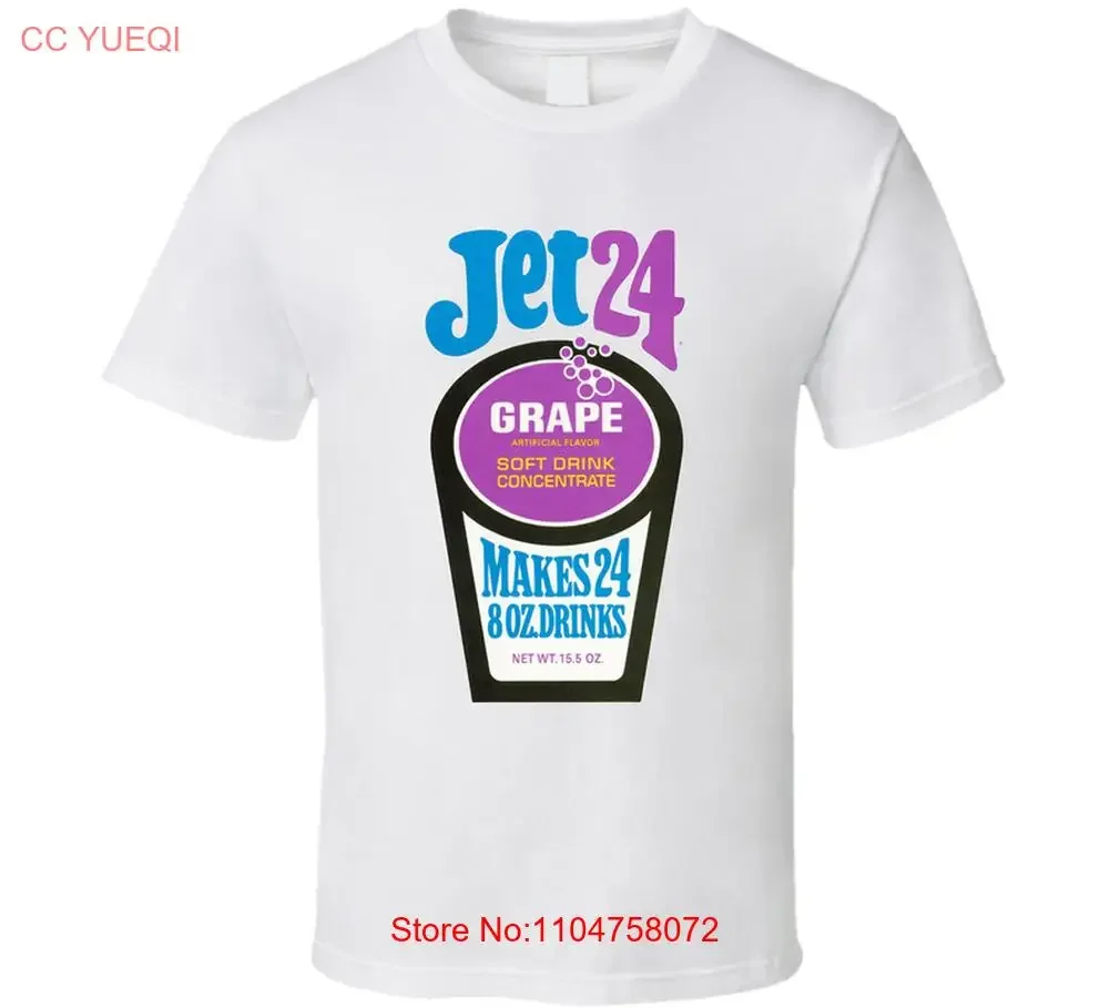 Jet 24 Bebida blanda concentrado uva camiseta vintage lavado ropa de diseñador Casual Unisex Transpirable streetwear Cómodo