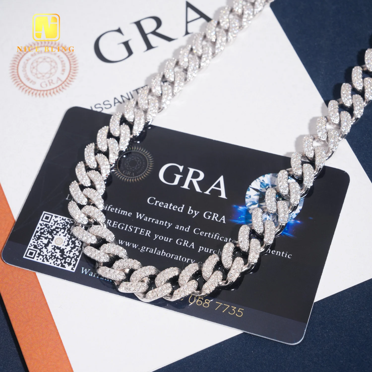 Two Row 10mm VVS Iced Out Moissanite High Quality Hip Hop Jewelry Diamond Custom 925 Silver Cuban Link Chain Bracelet Necklace.