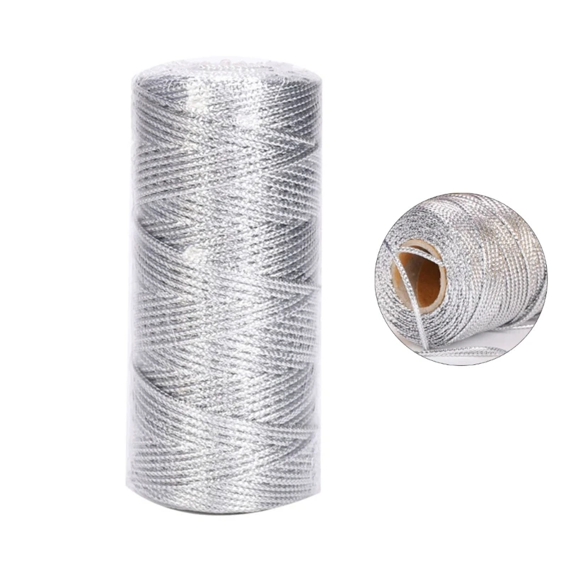 Christmas Metallic Bakers Twine 109 Yards Christmas Decorative Wrapping Twine String for Gift Wrapping Gift Decoration