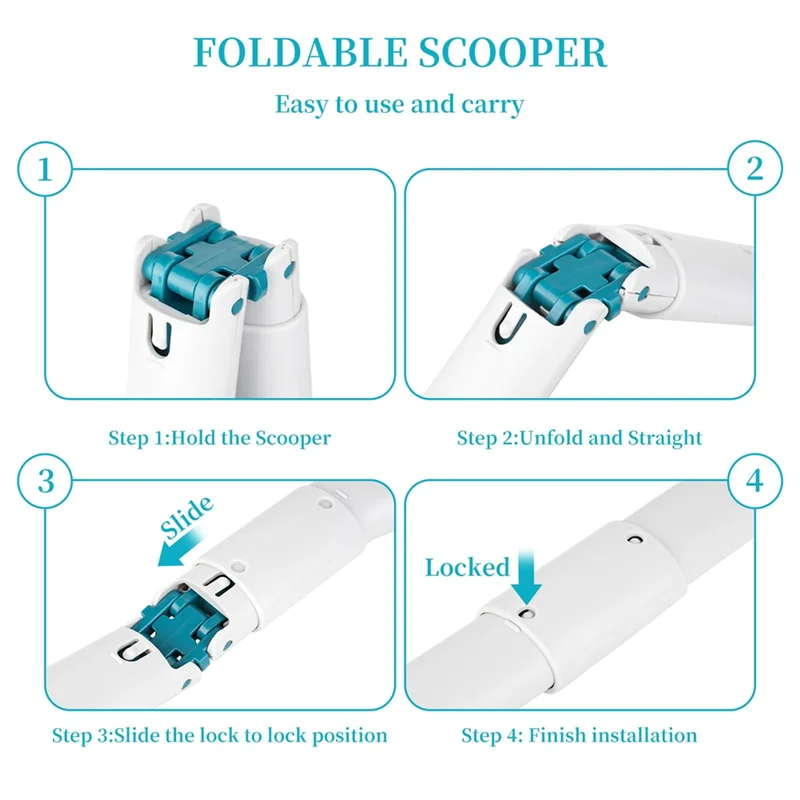 A43T 인체공학적 손잡이 강아지 배변 수거기-중형견용 배변 수거기-야외 애완동물 배설물 제거 도구 청소용