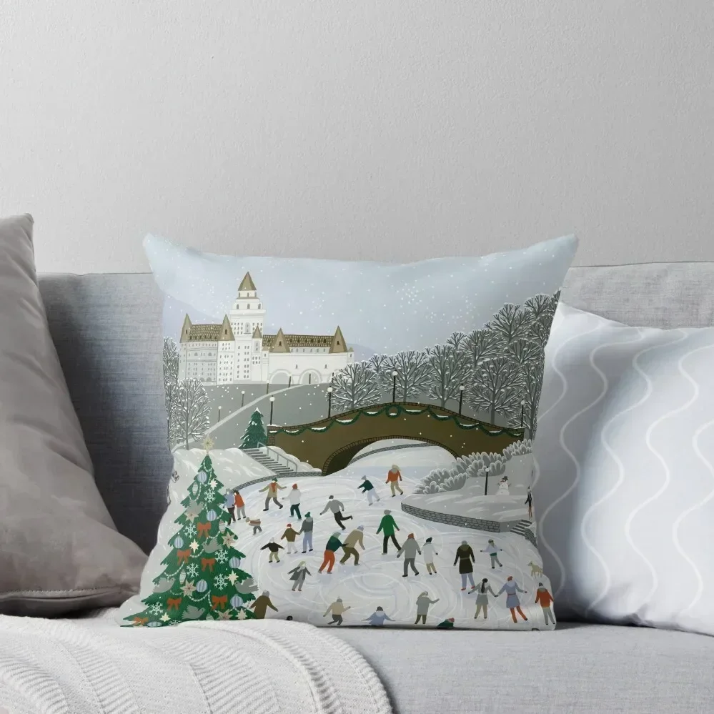 

Ice skating pond Throw Pillow Cushions For Children Cushions For Decorative Sofa pillow