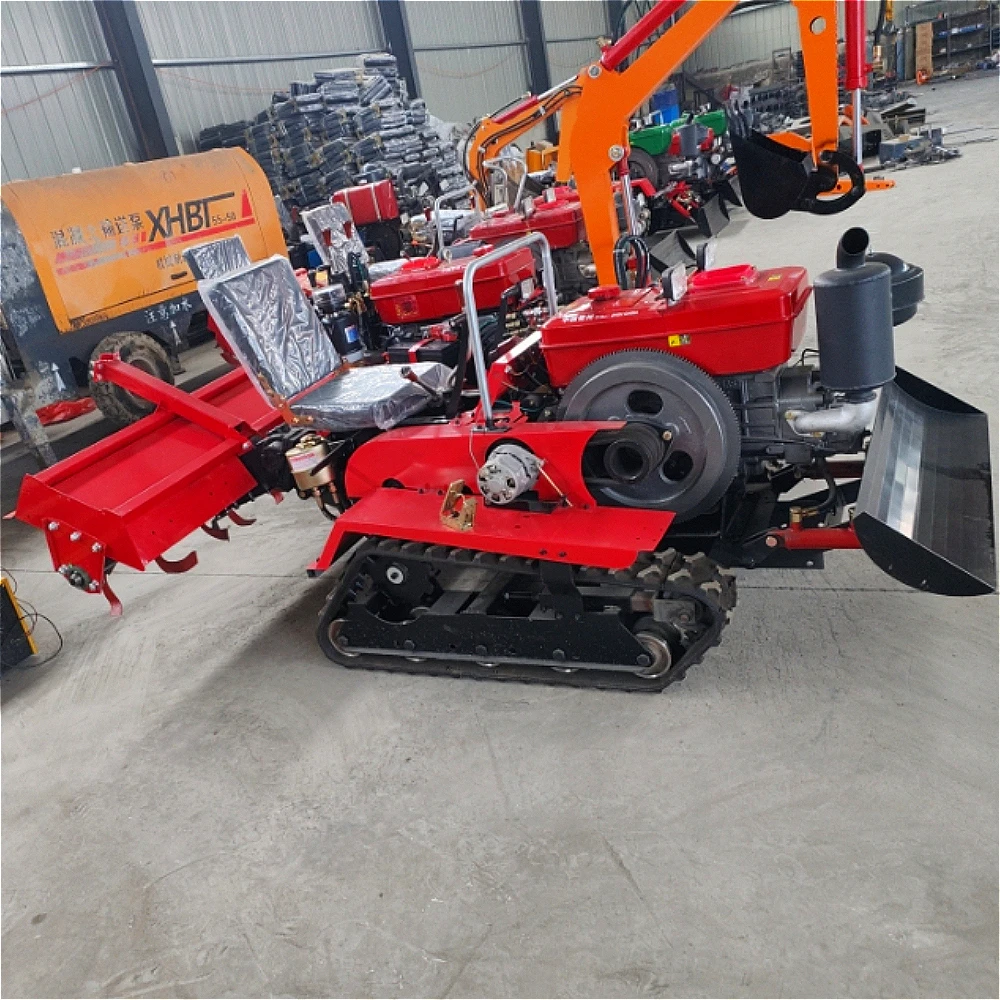 25hp, 35hp, 40hp, and 50hp Small, Multi-functional, High-quality Tracked Mini Tillers Are Selling Well.