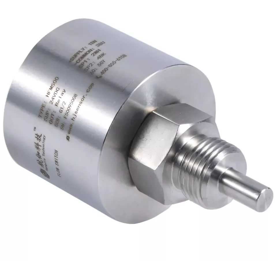 Hfm500 الحرارية الهواء المياه مفاتيح التدفق الرأسي/الأفقي مفتاح معدني الاستشعار SS316L 304 تدفق التبديل #2