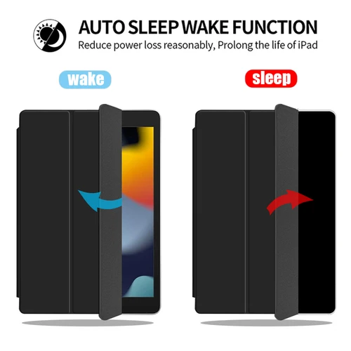 Imagen 2 del producto Funda para tableta iPad 5th 6th 7th 8th 10th Generation Funda de cuero con soporte Apple iPad 10,2 9,7 11,0 Funda carcasa protectora inteligente