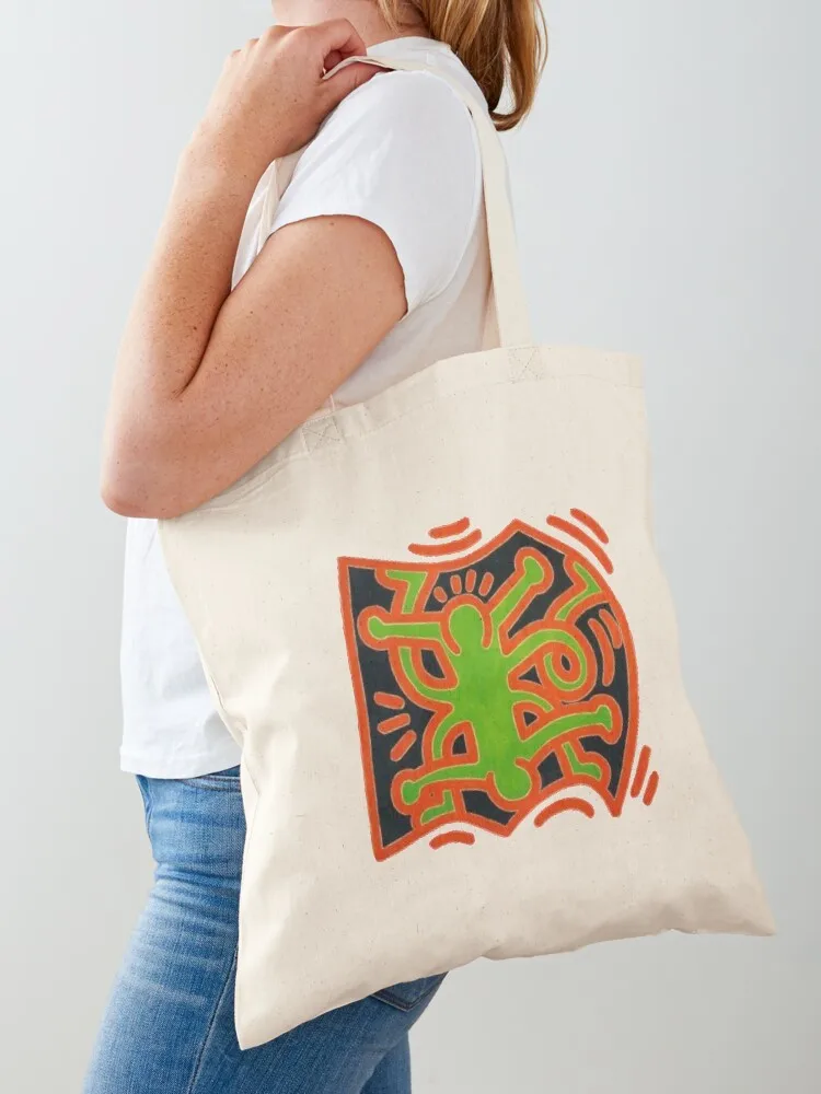 haring pop art Tote Bag canvas tote bags Woman shopper bag hand bags Lady bags Canvas Tote Bag