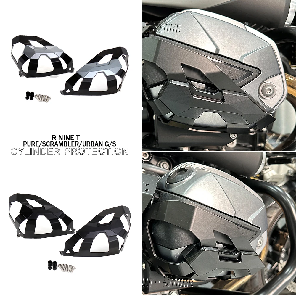 

New Cylinder Head Guards Protector Cover For BMW R9T R NINE T Scrambler R NINET NineT Pure RnineT Urban G S Black/ titanium