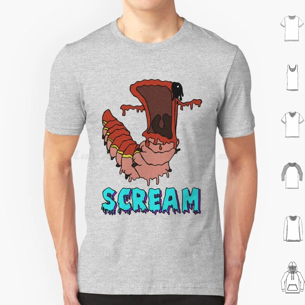 Screamapillar ( Colour ) T Shirt 6xl Cotton Cool Tee The Funny 90s Meme Bart Homer Tv Cartoon Lisa Maggie Movie Chalmers Comedy