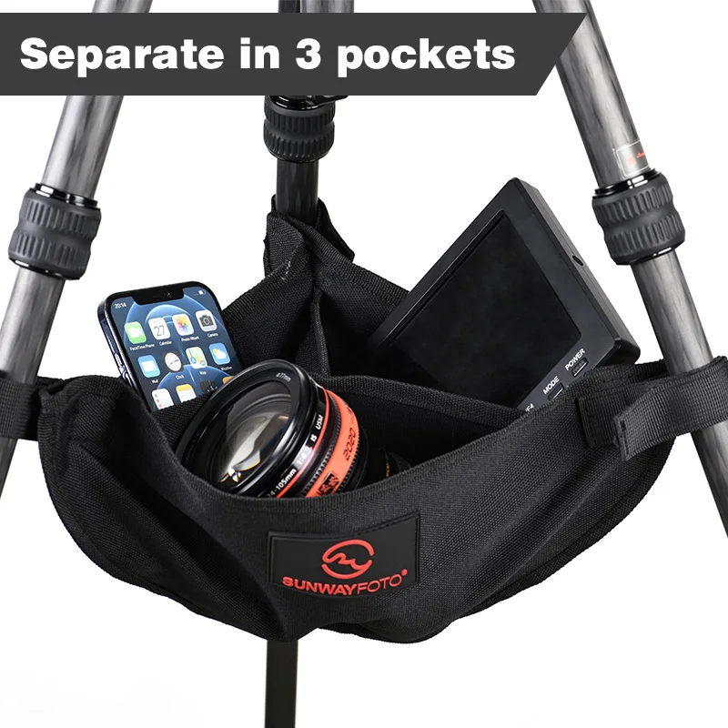 SUNWAYFOTO TSB-01 Tripod Weight Stone Bag Heavy Duty Sandbag Butler Pouch to Tripod Legs