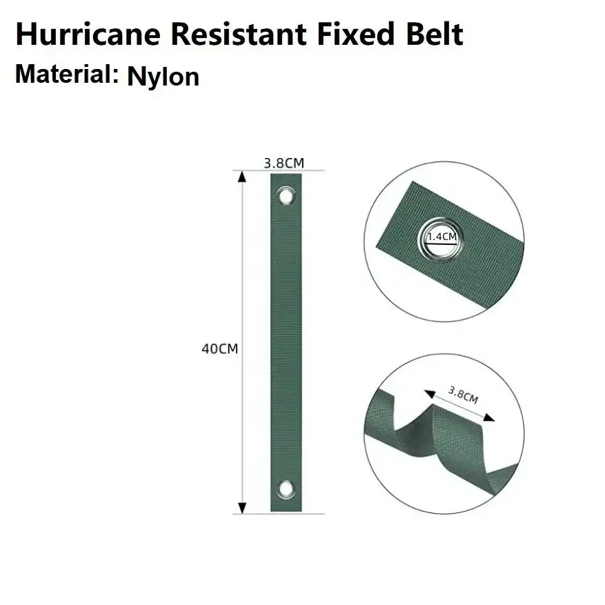 Cinturón de árbol a prueba de viento de 8 piezas, Correa fija de nailon estereotipada Antihuracán, buen soporte, accesorio para patio de ramas