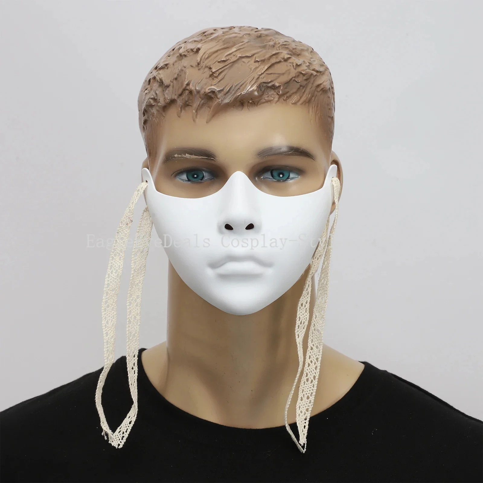 Mechanical Half Face Mask คอสเพลย์หมวกกันน็อก Prop สุนทรียศาสตร์เทคโนโลยี Cyberpunk Carnival ฮาโลวีน Props Unisex หน้ากากตกแต่ง